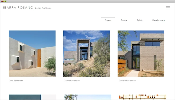 Ibarra Rosano Wix Website homepage