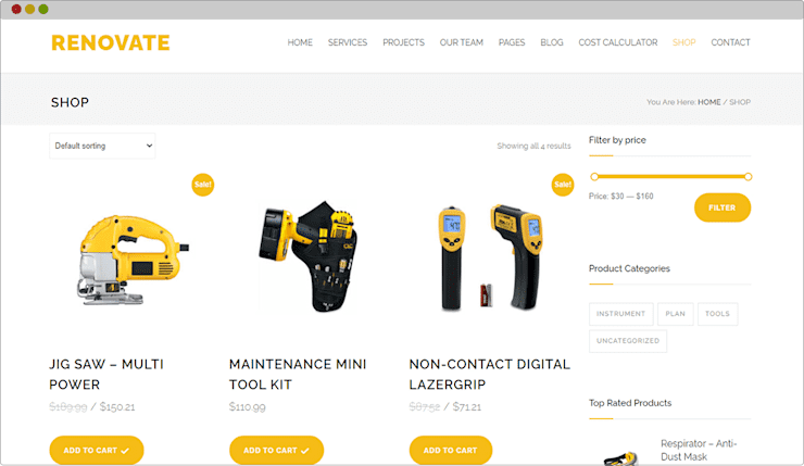Construction Renovation Website