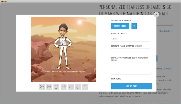 Fearless Dreamer Web to Print store checkout