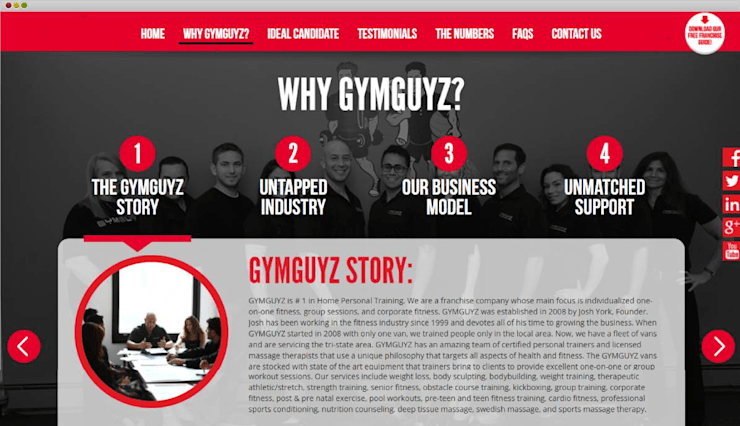 GymGys Fitness Website