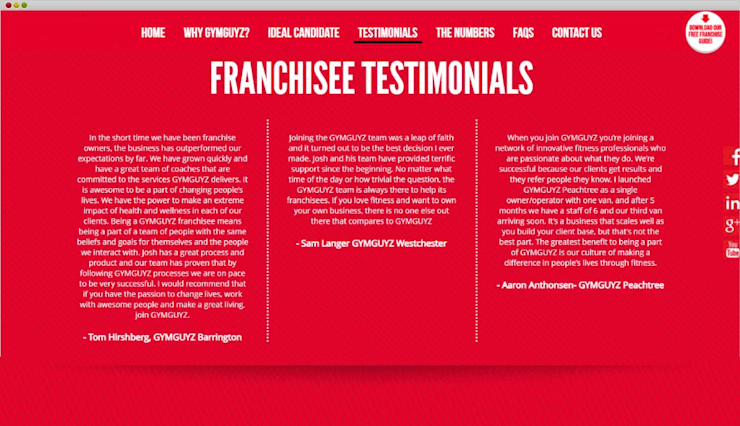 GymGys Fitness Website