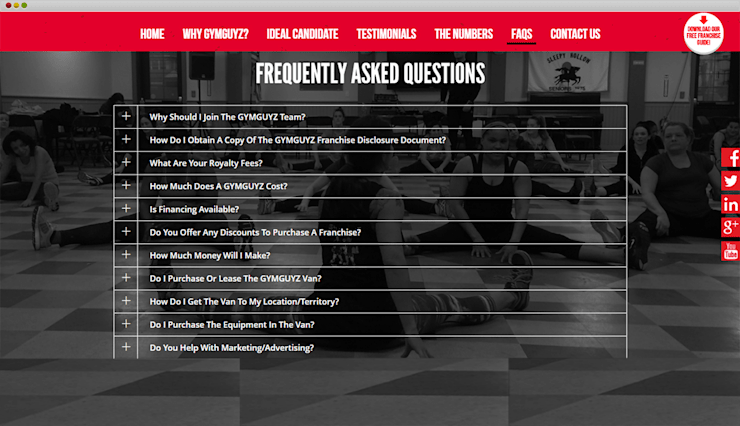 GymGys Fitness Website