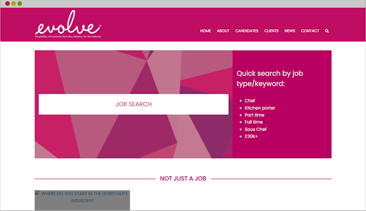 Evolve Job Portal Website
