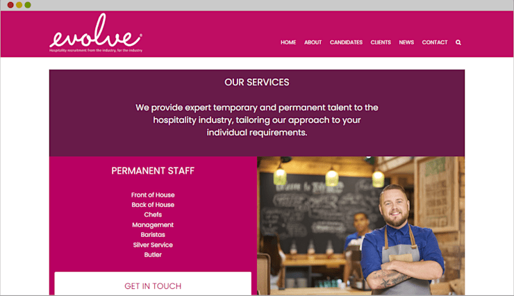 Evolve Job Portal Website