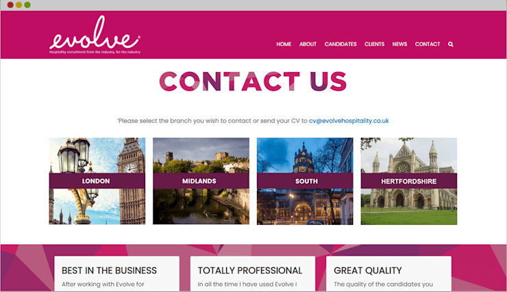 Evolve Job Portal Website
