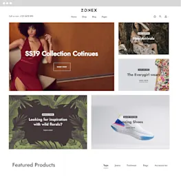Zonex Magento Theme preview