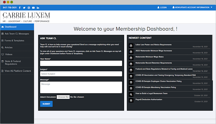 Membership Website Platform