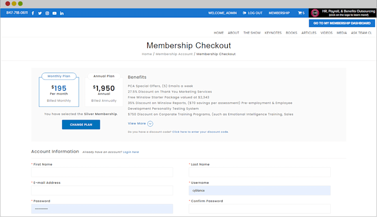 Membership Website Platform
