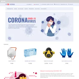 Corona - Health, Medical, Virus OpenCart theme preview
