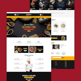Gusto Food and Restaurants Template preview