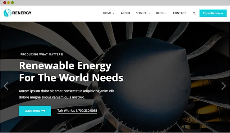 Renewable Solar Company Website