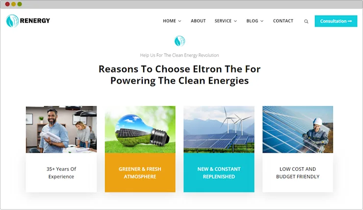 Renewable Solar Company Website