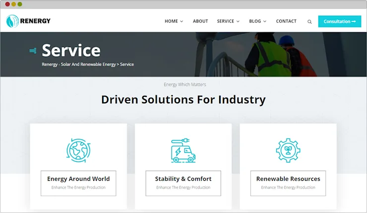 Renewable Solar Company Website