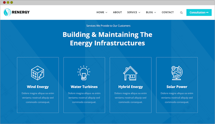 Renewable Solar Company Website