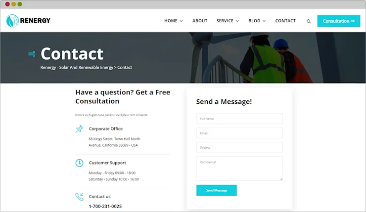 Renewable Solar Company Website