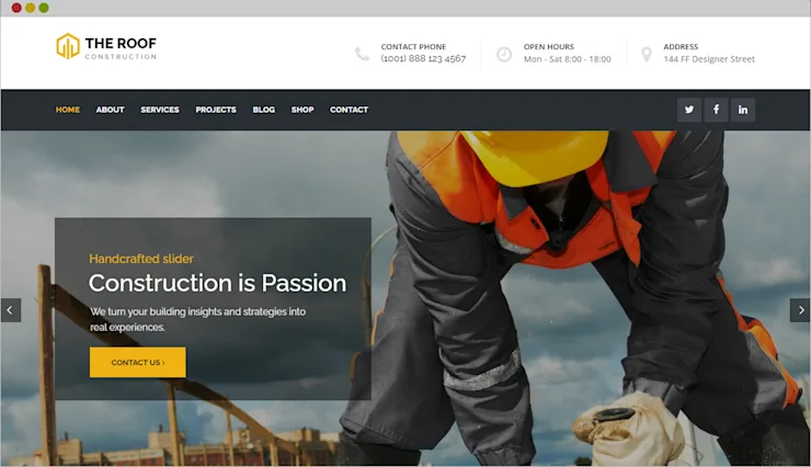 Roofing Company Website