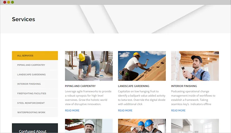 Roofing Company Website