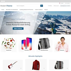 ThemeWare Modern Pro Shopware theme preview