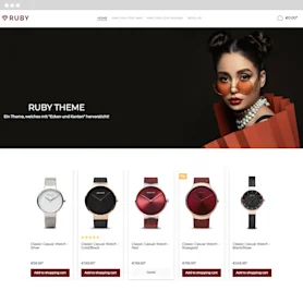 Ruby Theme Shopware theme preview