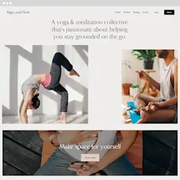 Alignflow Squarespace template preview