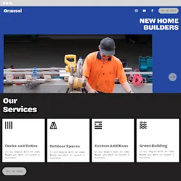 Oranssi Squarespace template preview