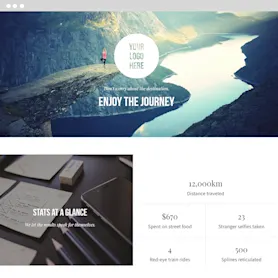 Perspective Strikingly template preview