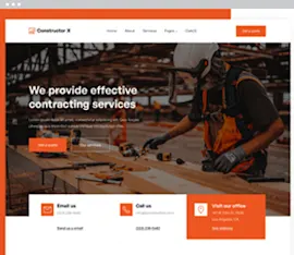 Constructor X Webflow template preview