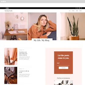 Personal Blog Wix template preview