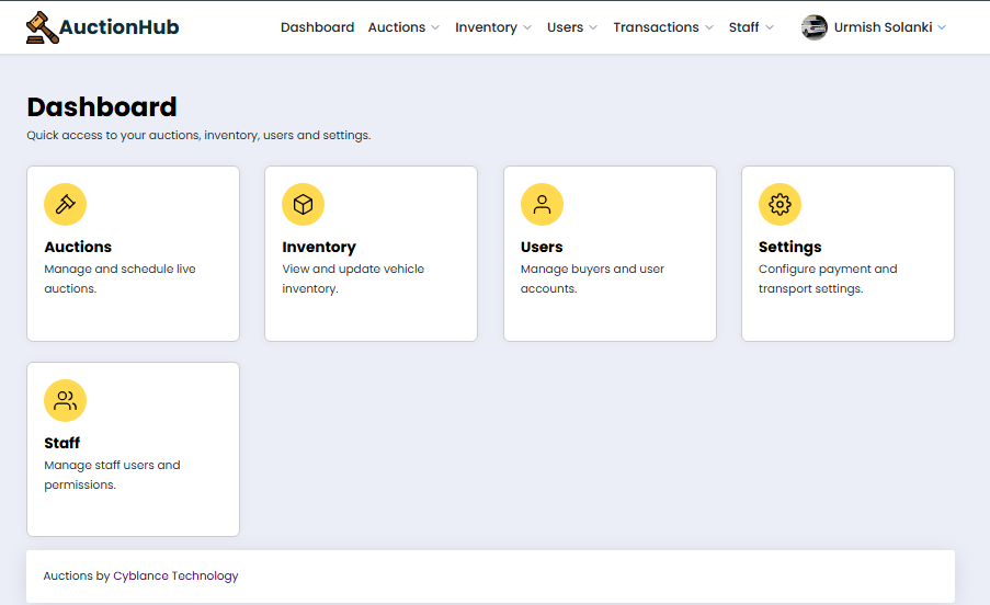 Admin Dashboard