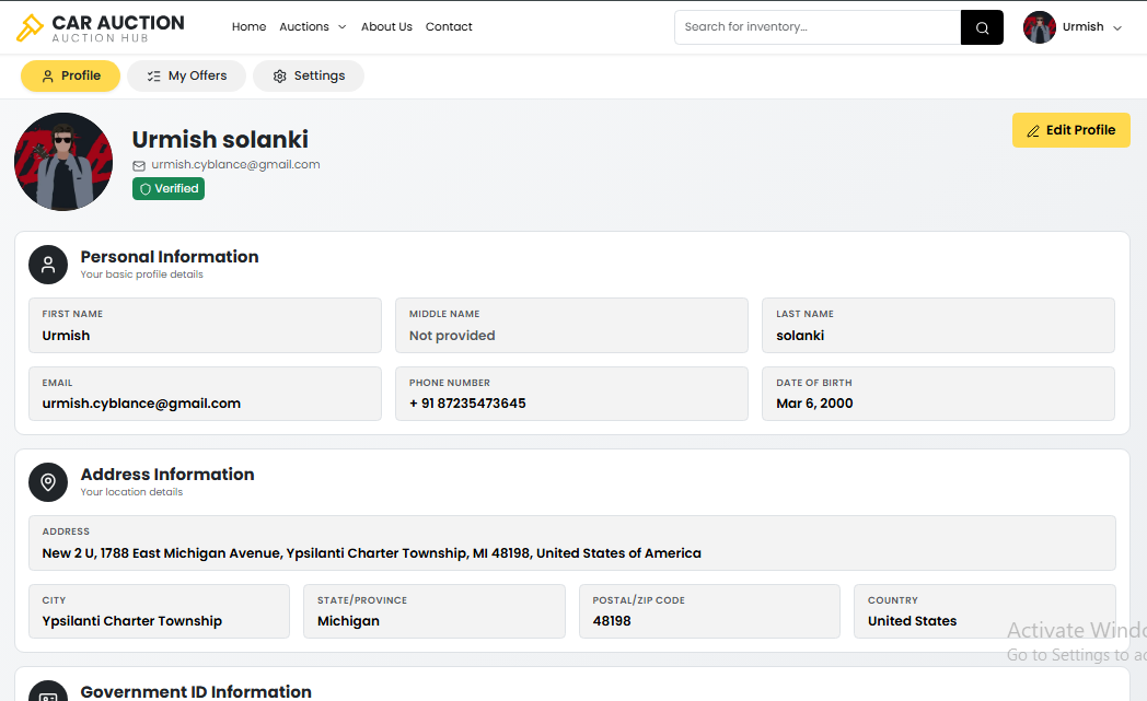 Buyer Dashboard