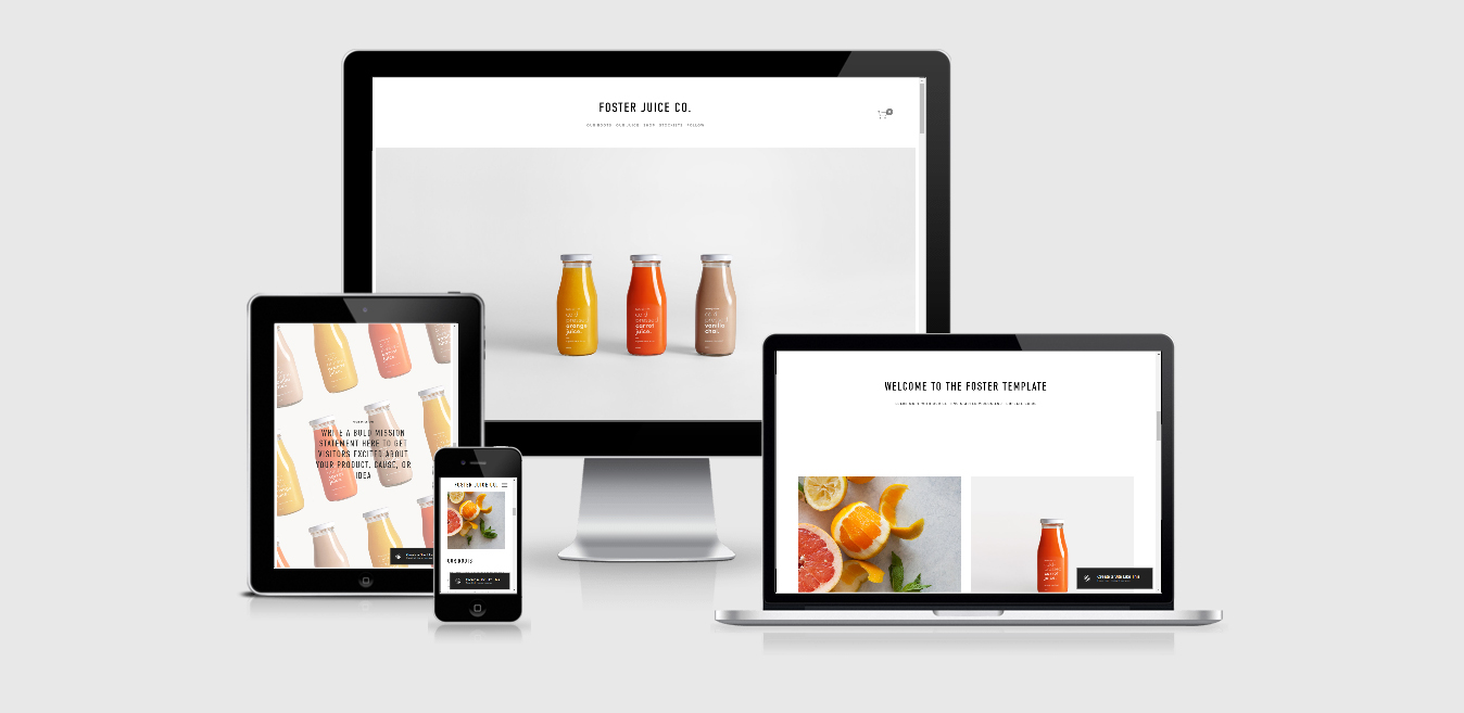 Foster Juice Co – Business Squarespace Template