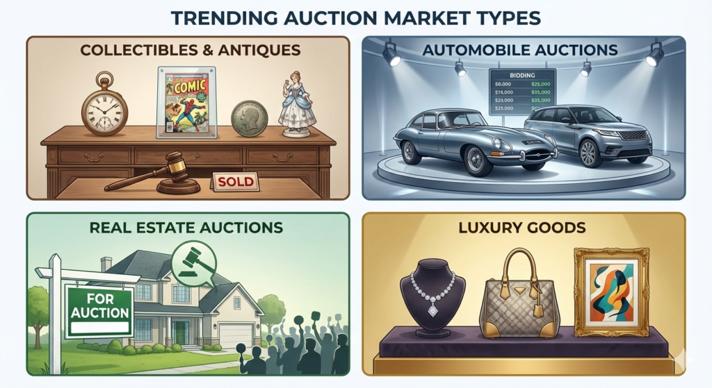 Types of Auction Markets Currently Trending