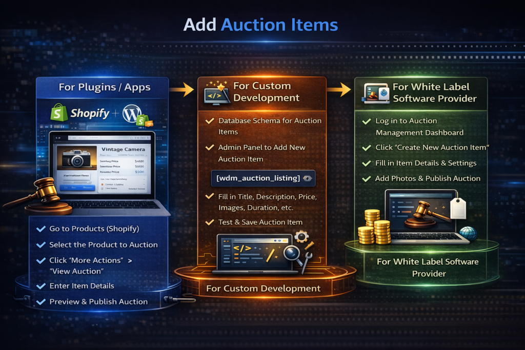 Add Auction Items