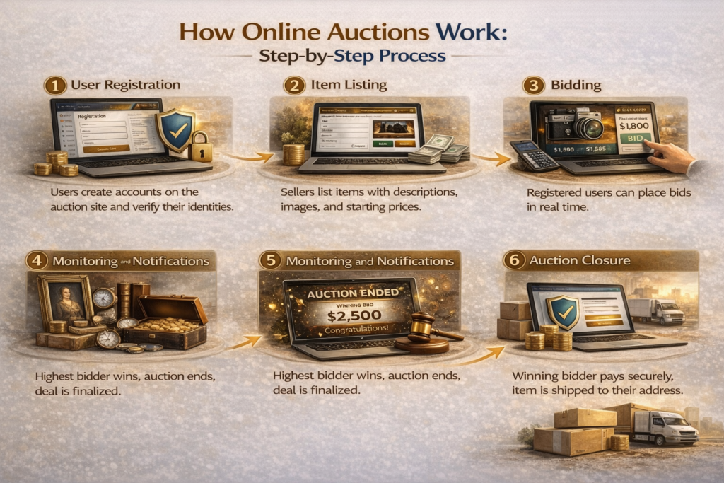 How Online Auctions Work: Step-by-Step Process