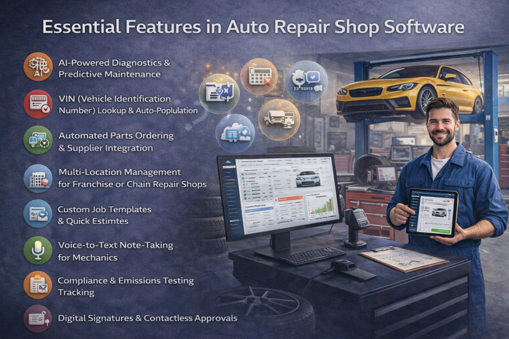 Essential Features in Auto Repair Shop Software