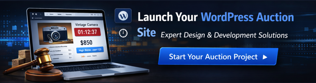 building a secure, scalable, and user-friendly WordPress auction site, Cyblance is the trusted development partner you can count on