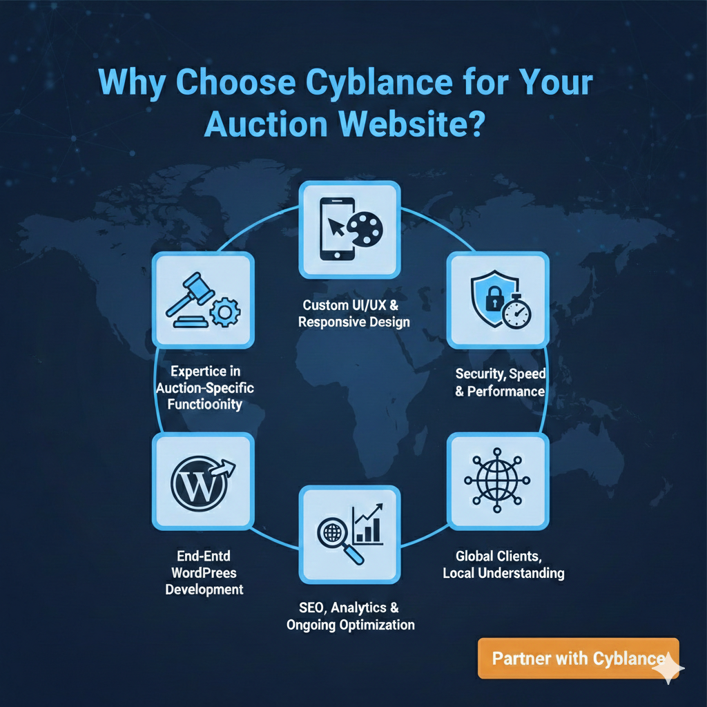 Why Choose Cyblance for Your Auction Website Development?