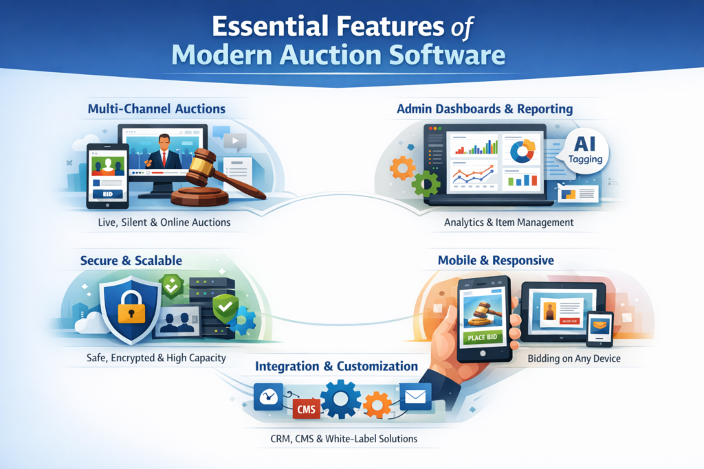 Essential technologies that drive the Auction Software