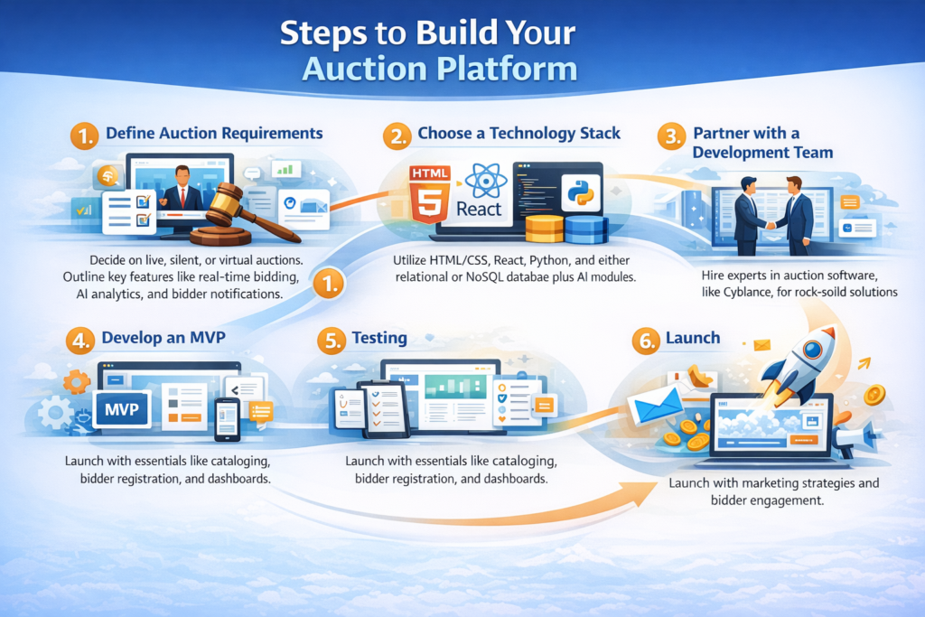 Steps to Build Your Auction Platform
