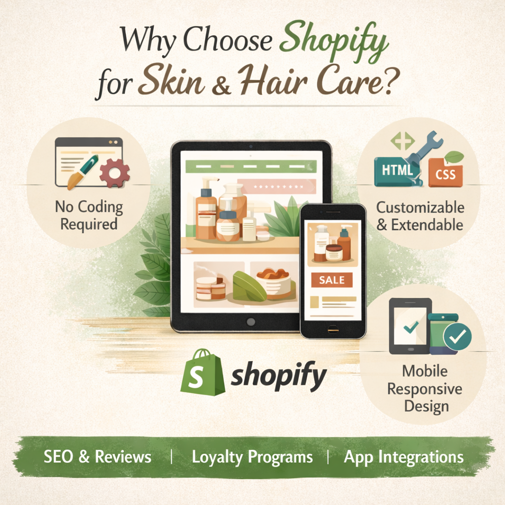 Why Choose Shopify for Skin and Hair Care?