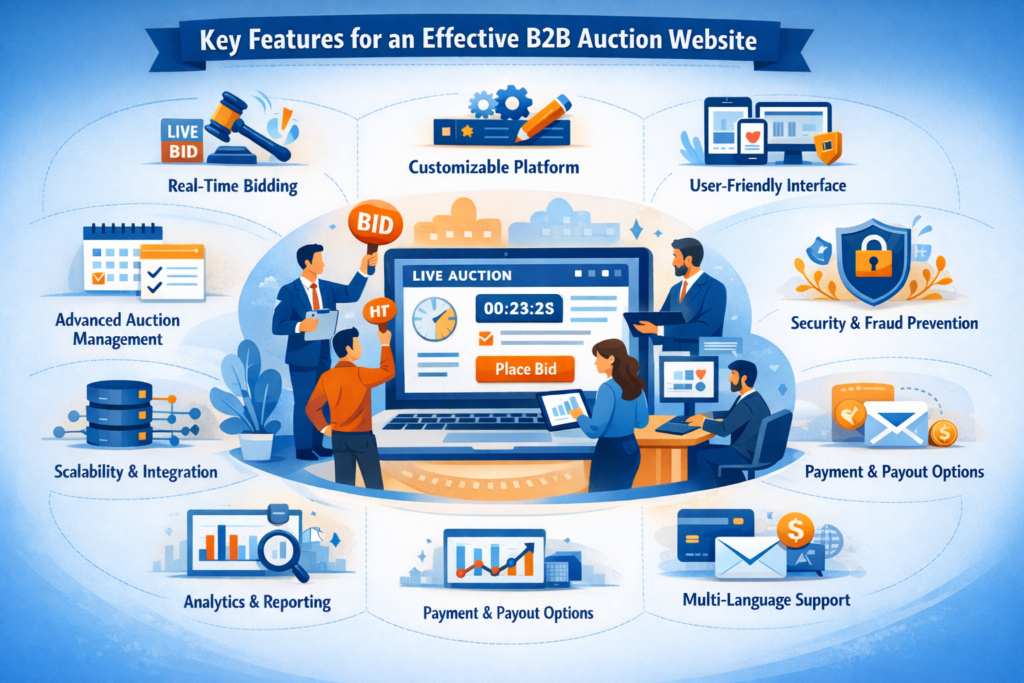 Key Features for Creating an Effective B2B Auction Website
