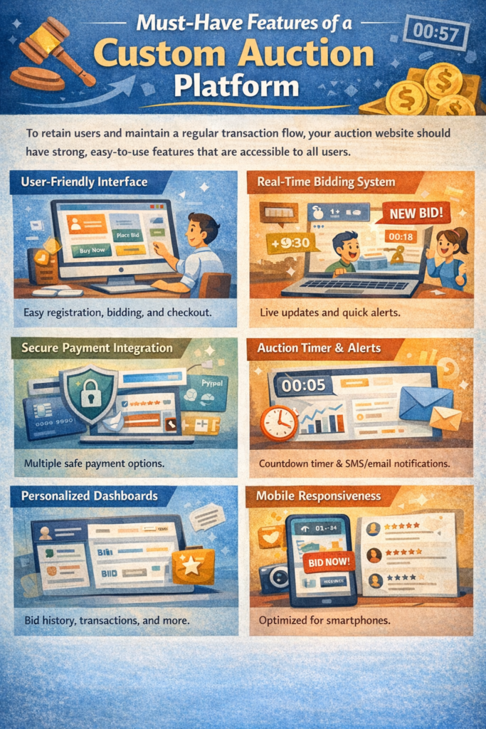 Must-Have Features of a Custom Auction Platform