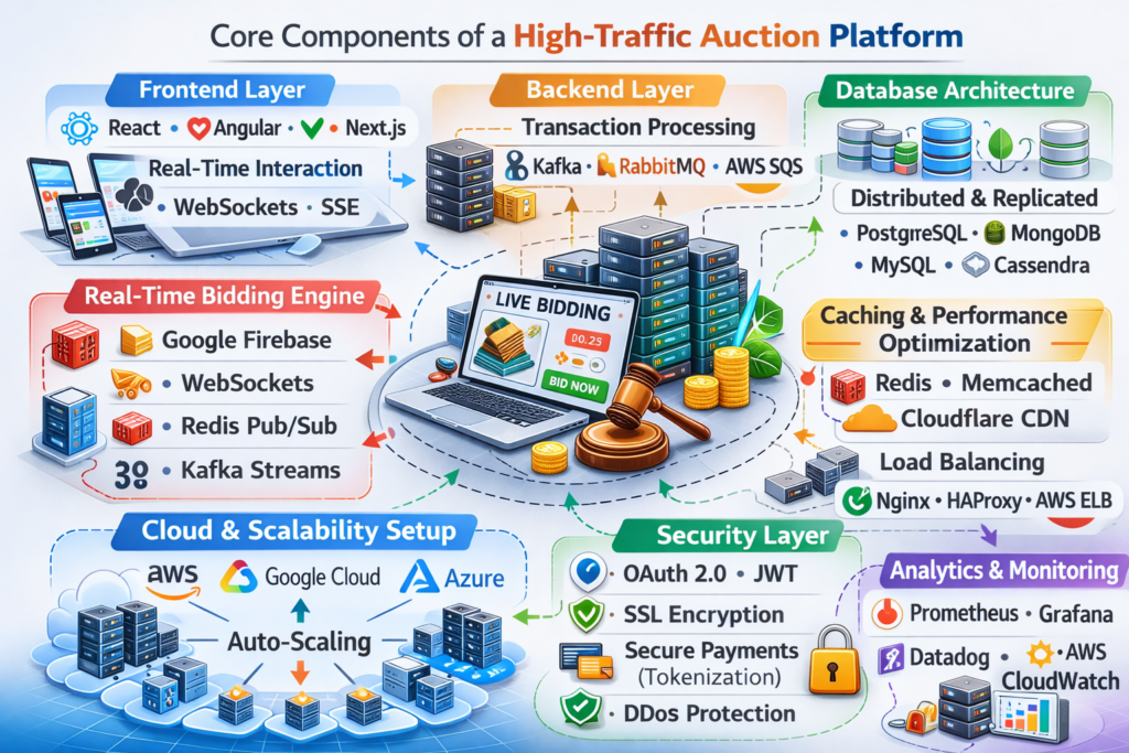Core Components of a High-Traffic Auction Platform