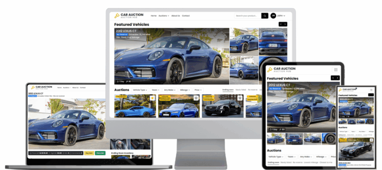 Transforming Online Auto Auctions with a Custom Platform