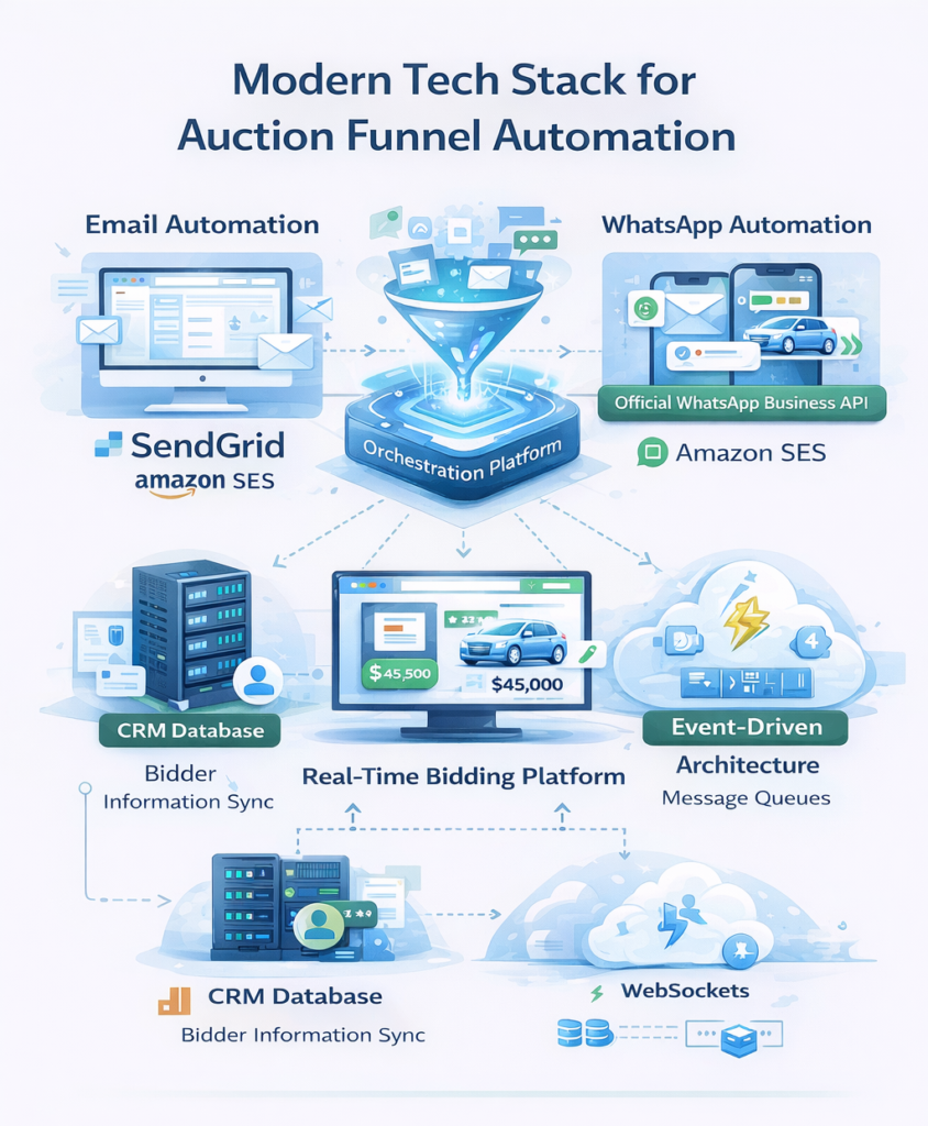 Modern Tech Stack for Auction Funnel Automation