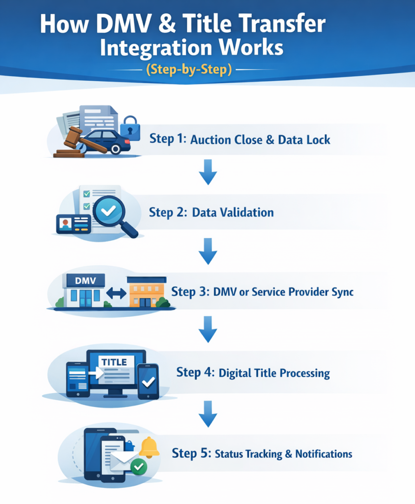 How DMV & Title Transfer Integration Works (Step-by-Step)
